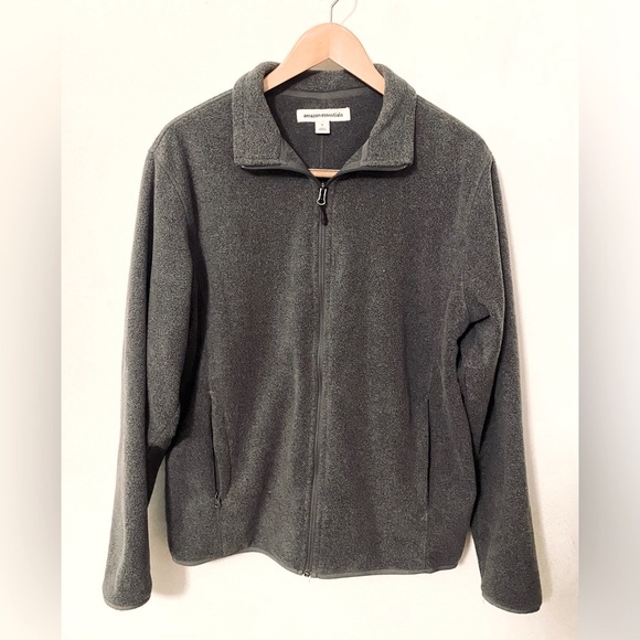 Men’s Charcoal Fleece Jacket - Picture 1 of 4